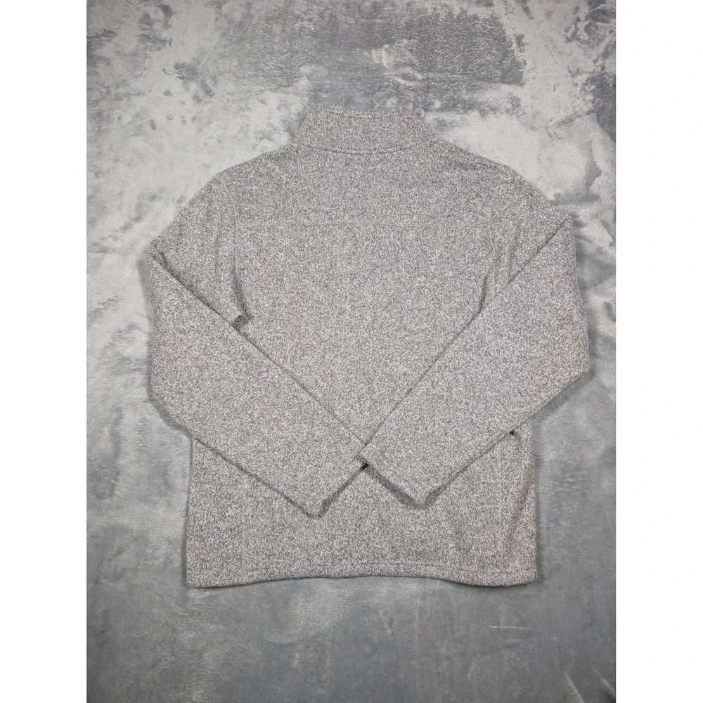 The North Face Pullover Mens Medium Gray Quarter Zip Fleece Sweatshirt Warm